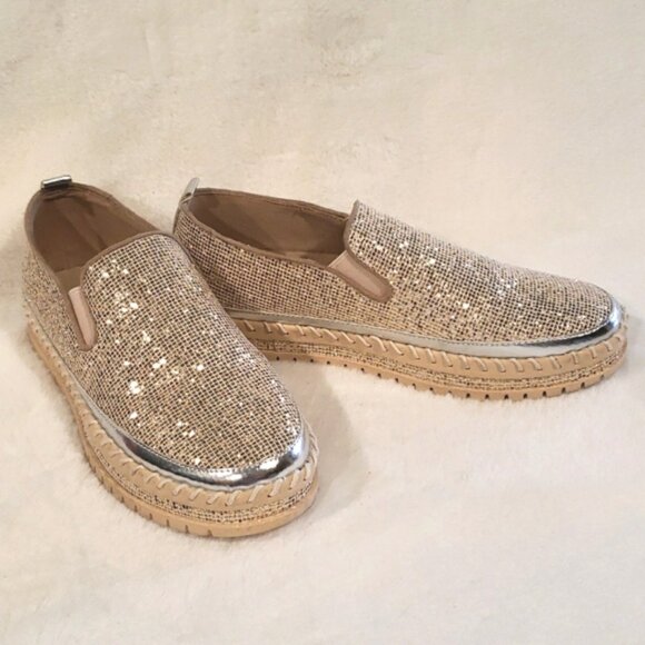 JOLIMALL Gliter Platform Slip On Loafer/Sneaker - Picture 9 of 13